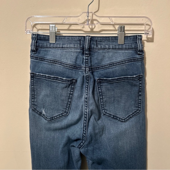 Oasis By Eunina Jeans Women’s Juniors 3 Distressed Faded Skinny - Picture 3 of 13